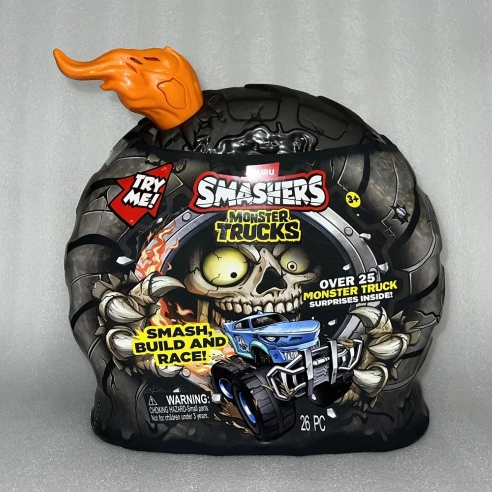 Zuru Smashers Monster Trucks Monster Wheels Surprise Smash & Build Kit 26 Pieces